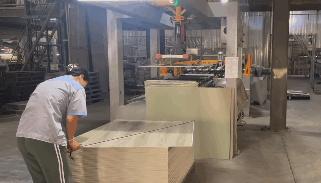 SPC flooring quality control testing for locking strength and thickness tolerance